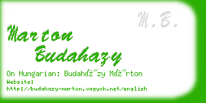 marton budahazy business card